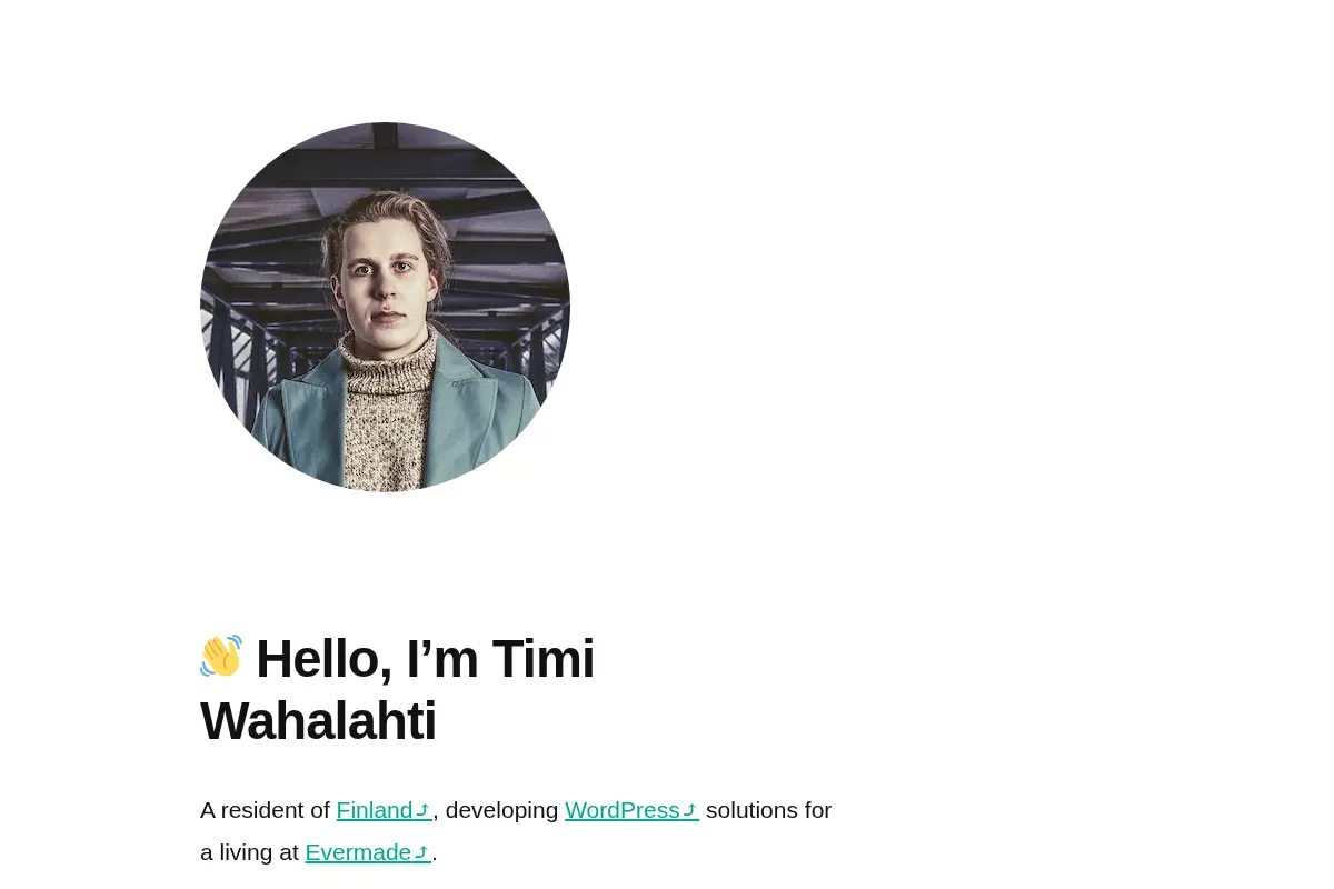 Timi Wahalahti | Backend developer and WordPress enthusiast