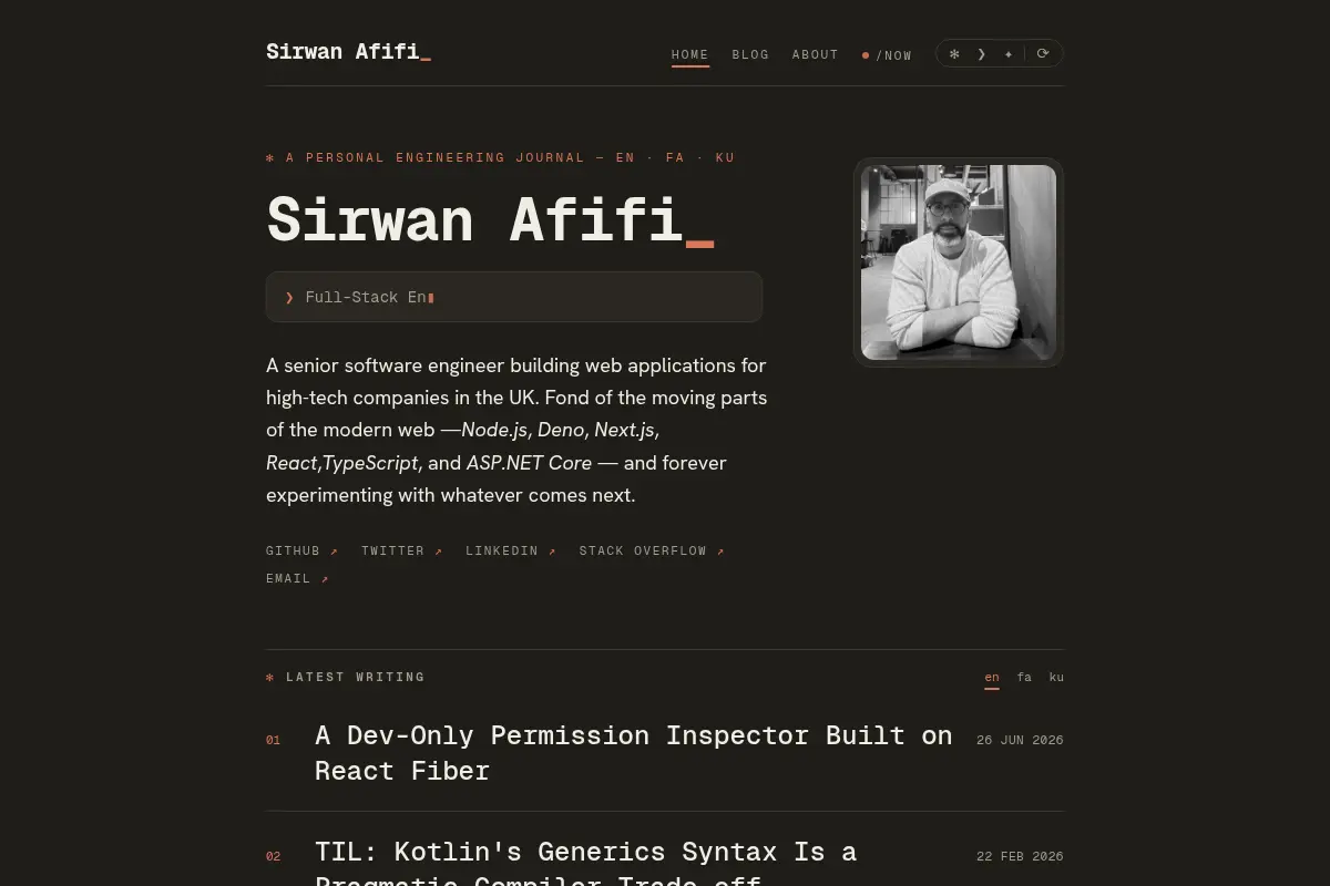 Sirwan Afifi — Software Engineer