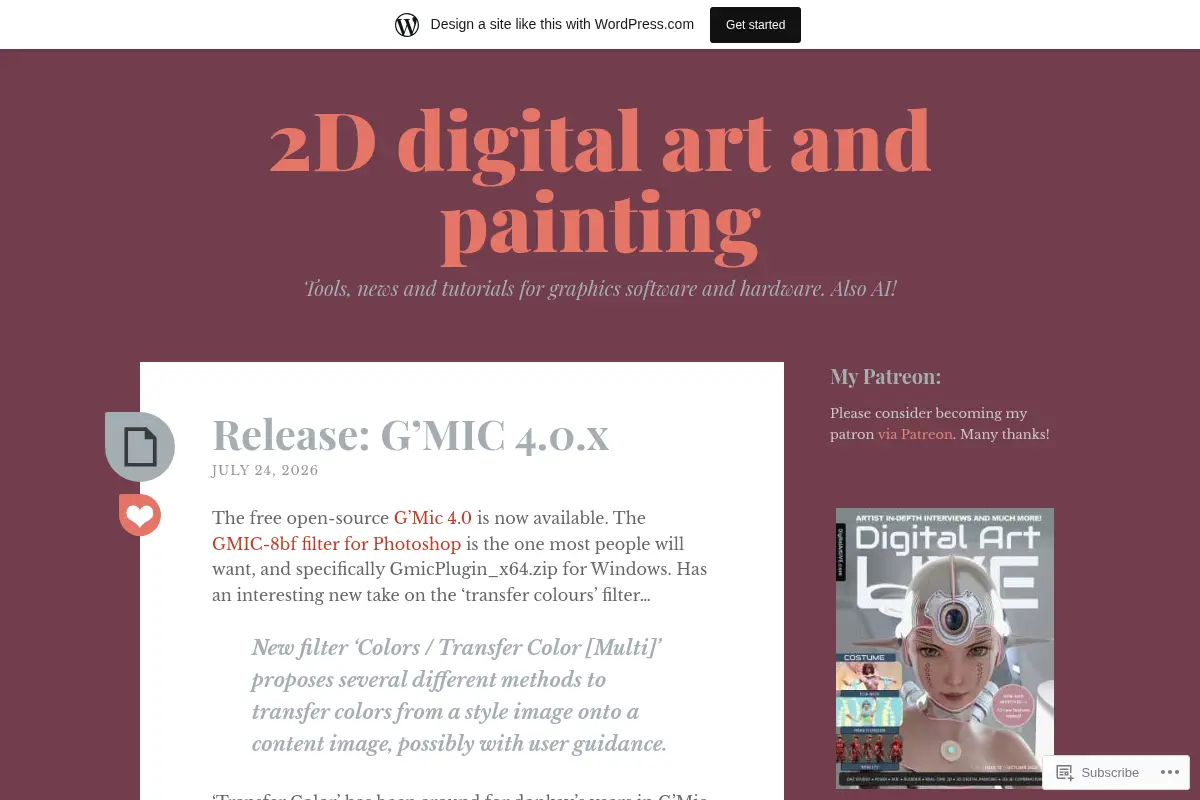 2D Digital Art and Painting