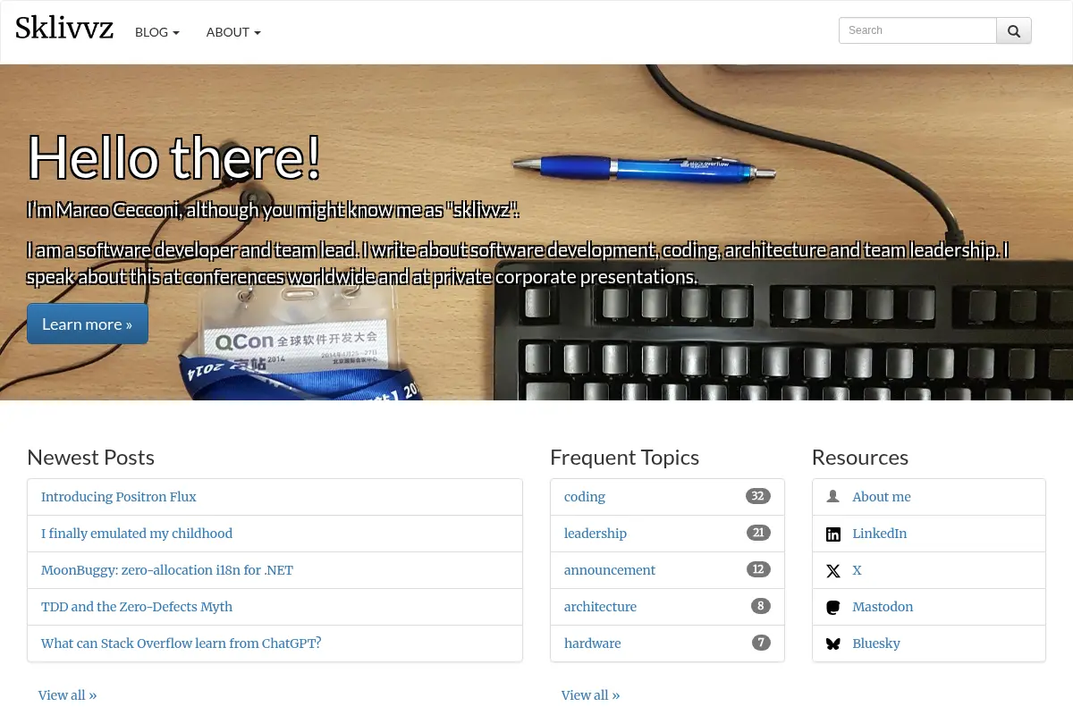 Sklivvz -- Marco Cecconi's home page