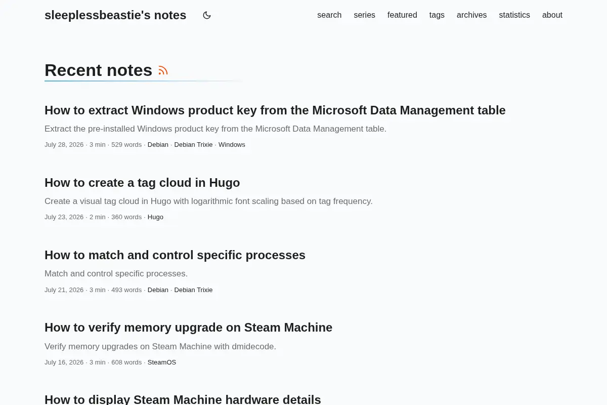 sleeplessbeastie's notes