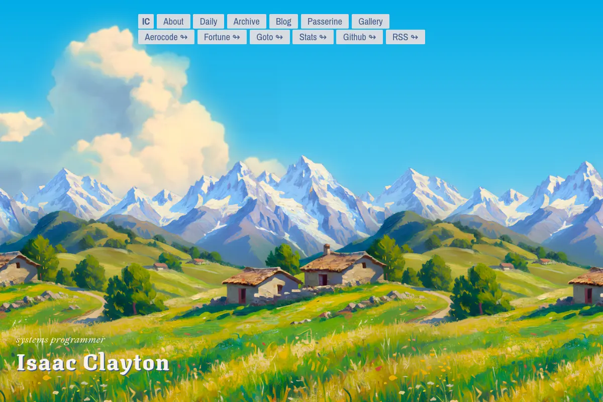 Isaac Clayton's Personal Site