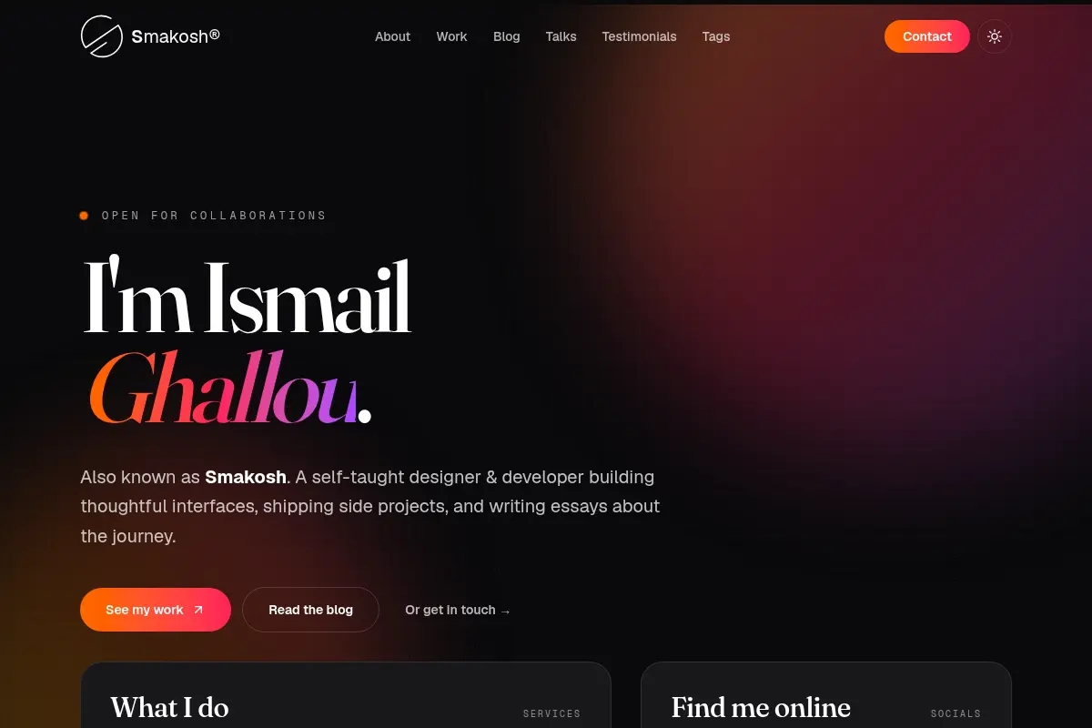 Smakosh — Ismail Ghallou