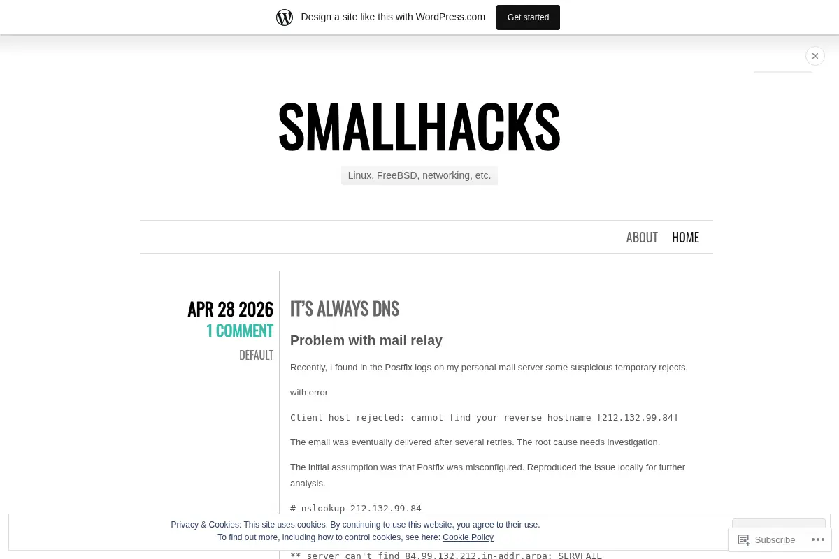 smallhacks | Linux, FreeBSD, networking, etc.