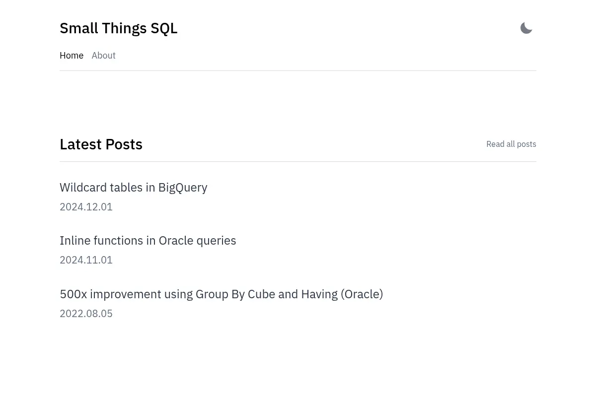 Small Things SQL