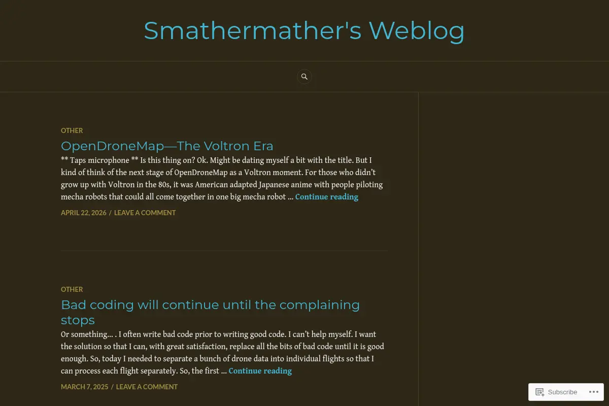 Smathermather's Weblog