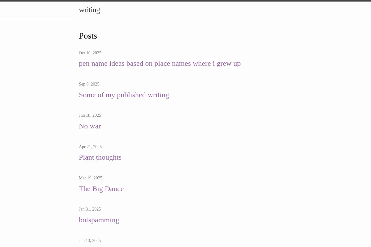this is sam mcalilly's blog