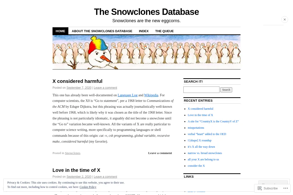 The Snowclones Database