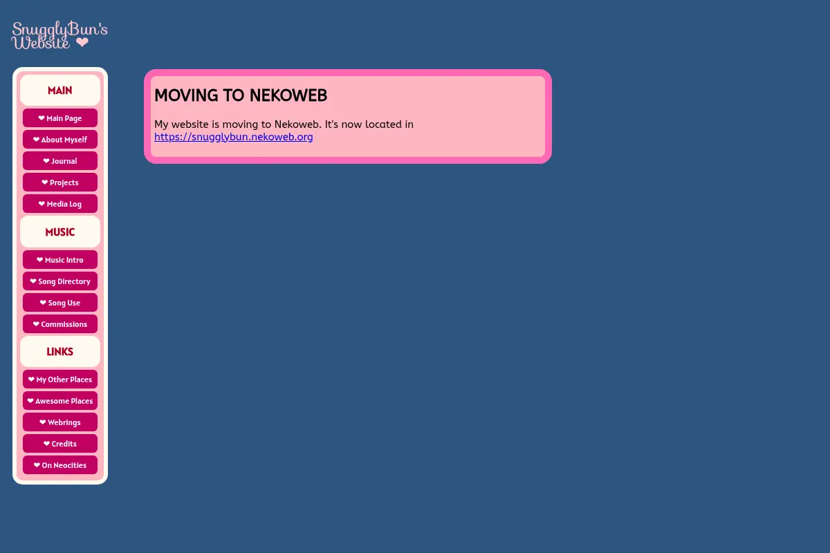 SnugglyBun's website