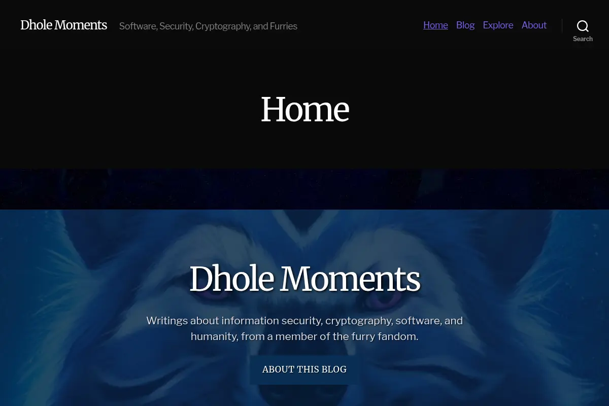 Dhole Moments