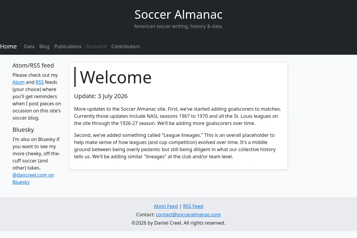 Soccer Almanac