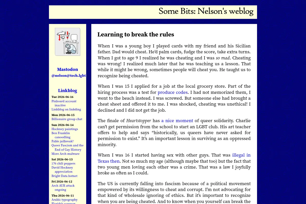 Nelson's Weblog
