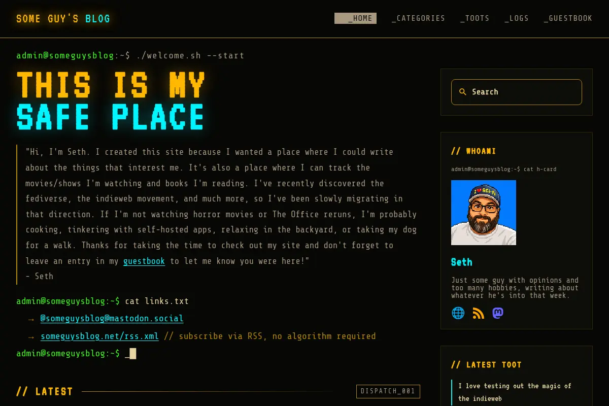 Some Guy's Blog