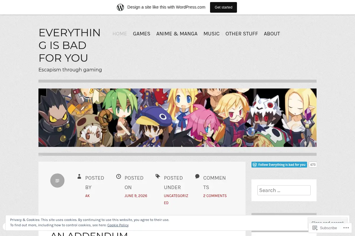 Everything is bad for you