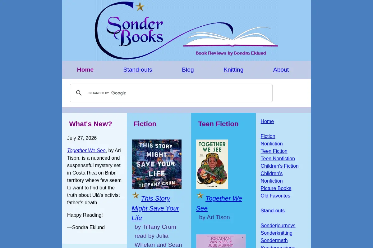 Sonderbooks Book Reviews