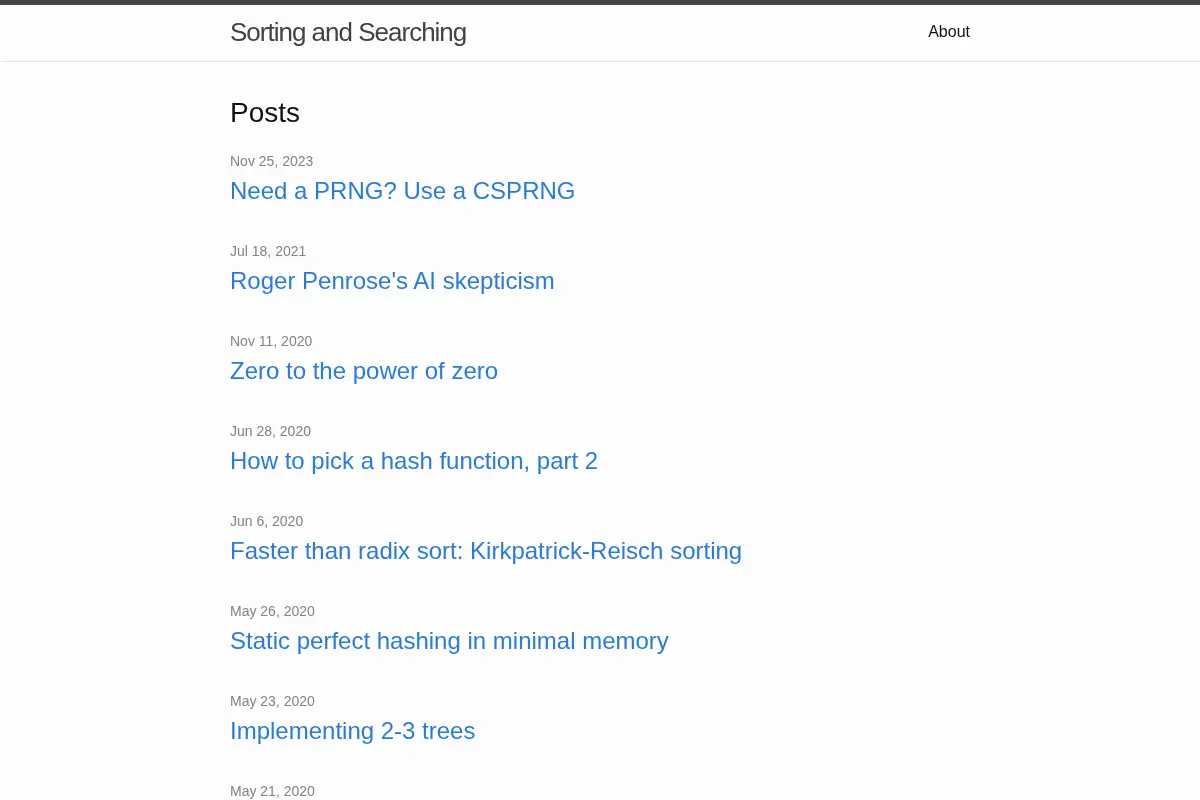 Sorting and Searching