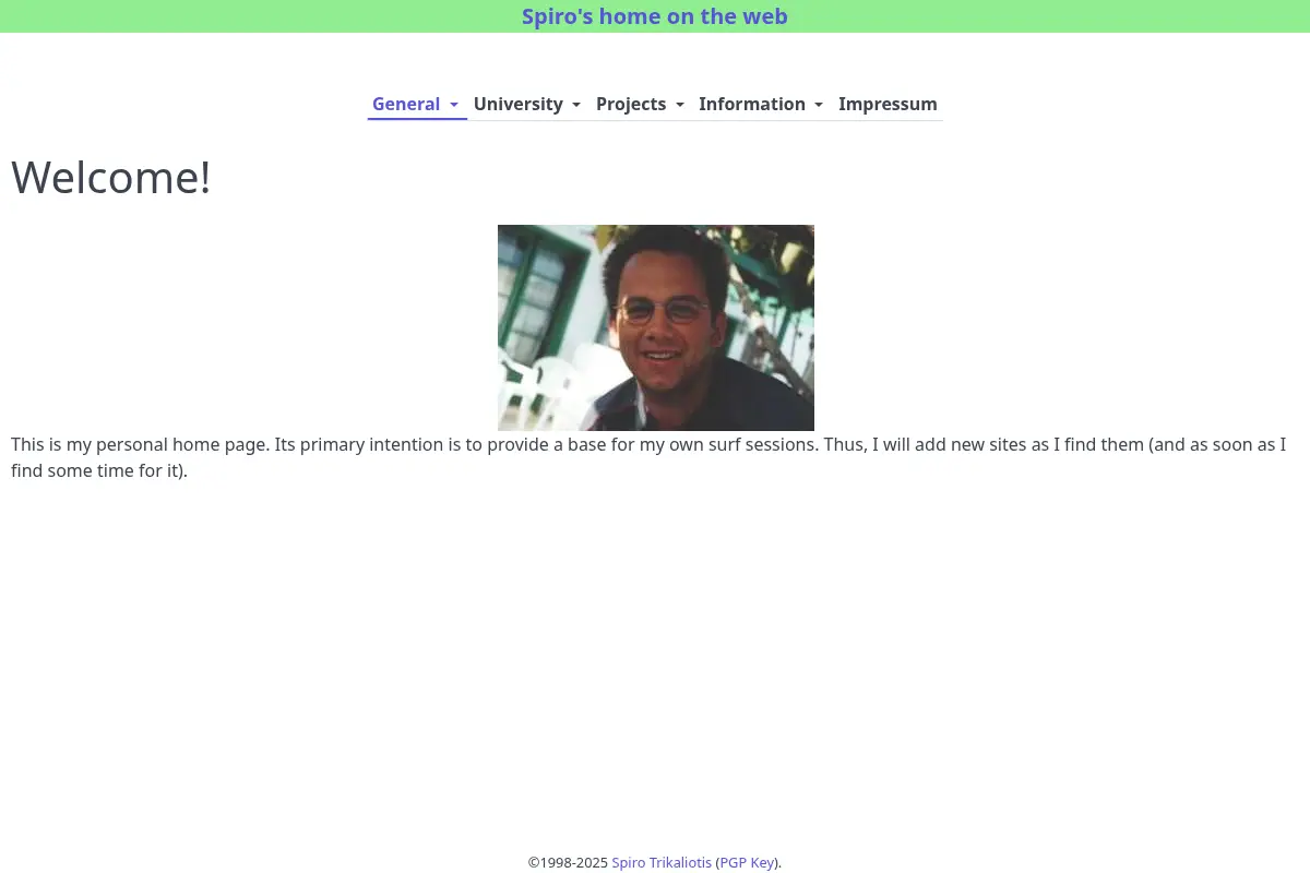 Spiro's home on the web