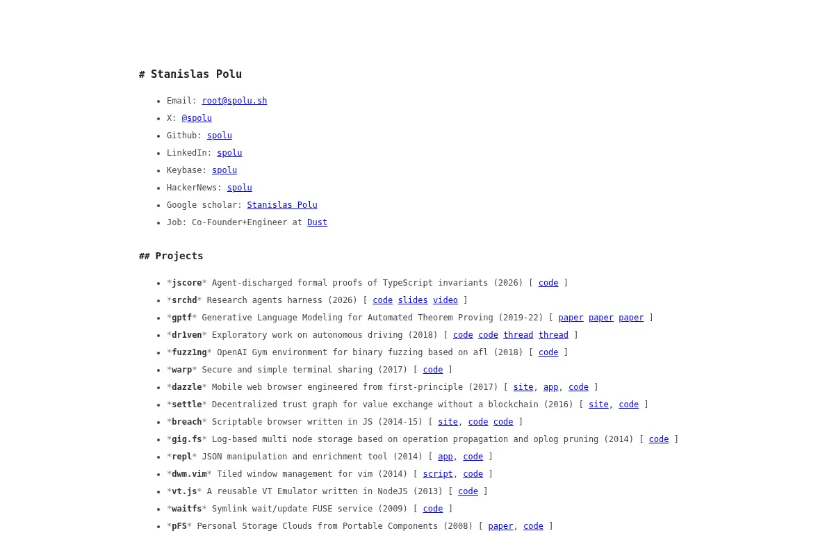 Stanislas Polu's Homepage