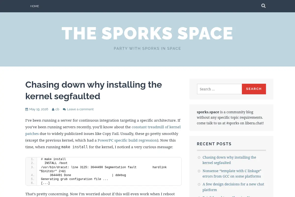 the sporks space