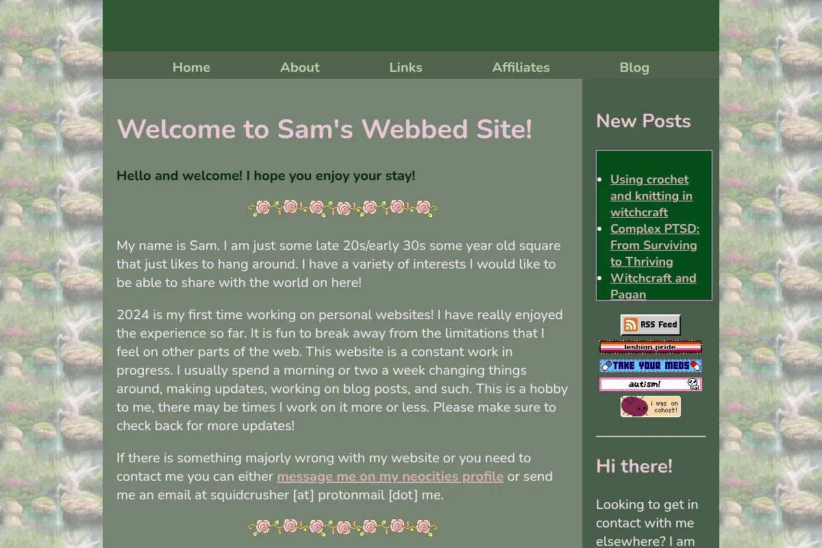 Sam's Webbed Site