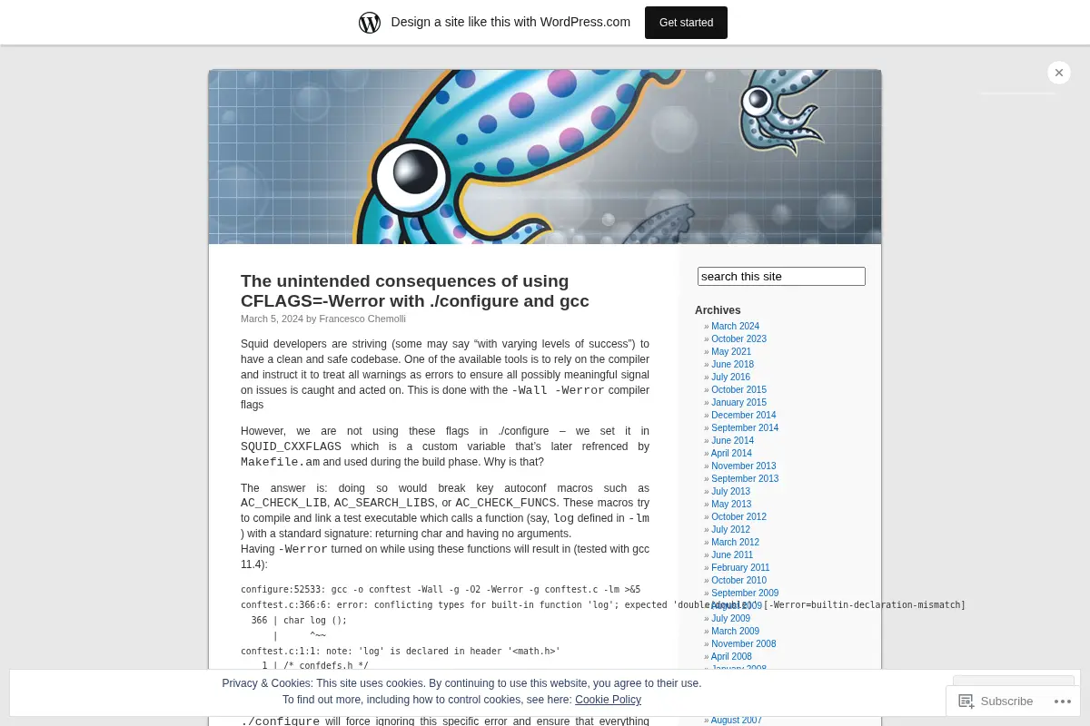 The Squid Web Proxy/Cache Blog