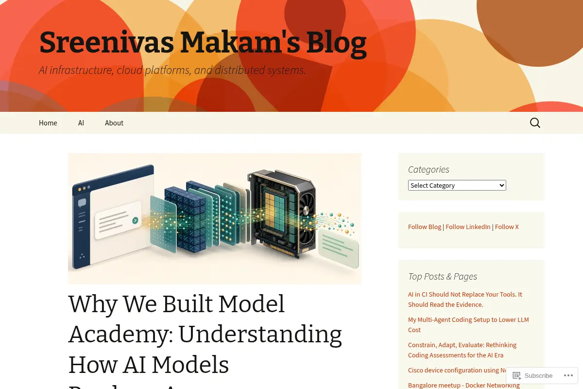 Sreenivas Makam's Blog