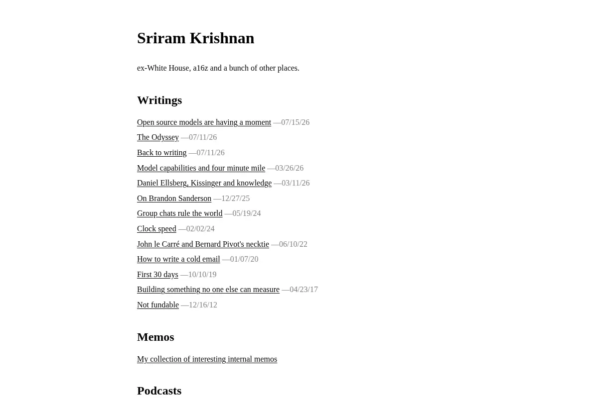 Sriram Krishnan