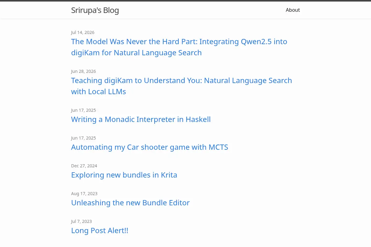 Srirupa’s Blog