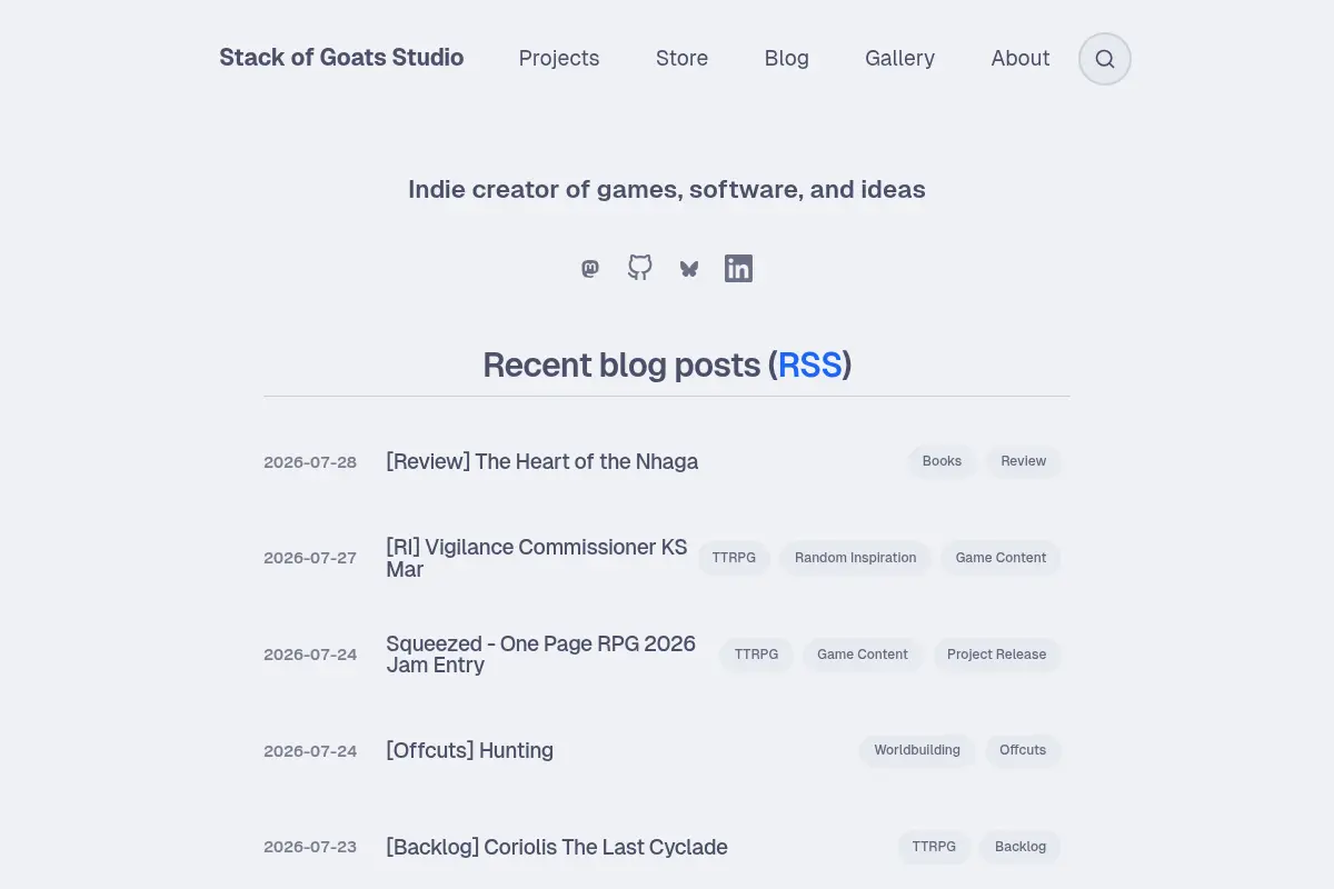 Stack of Goats Studio