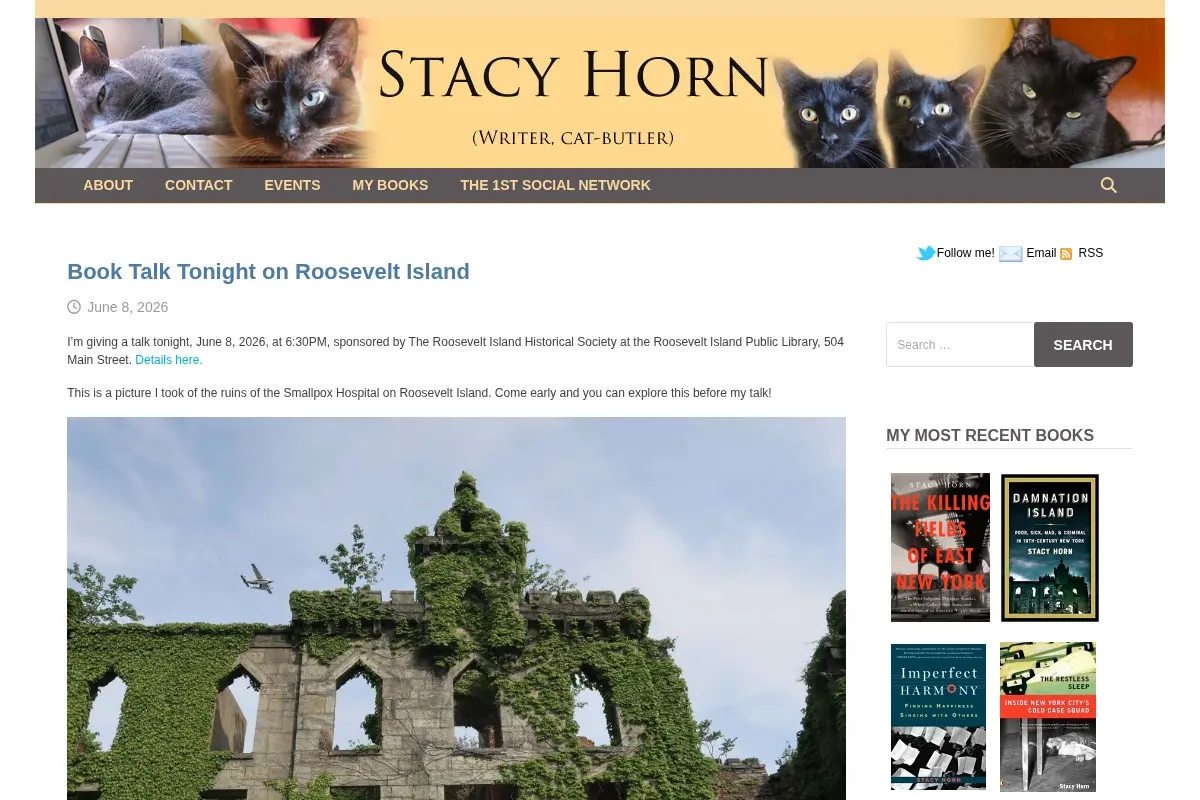 Stacy Horn – A blog about New York City, my books, and my cats. Mostly.