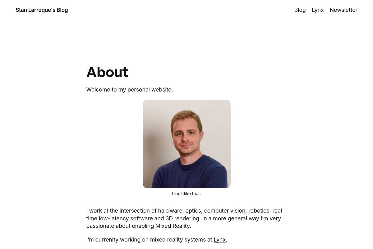 Stan Larroque's Blog