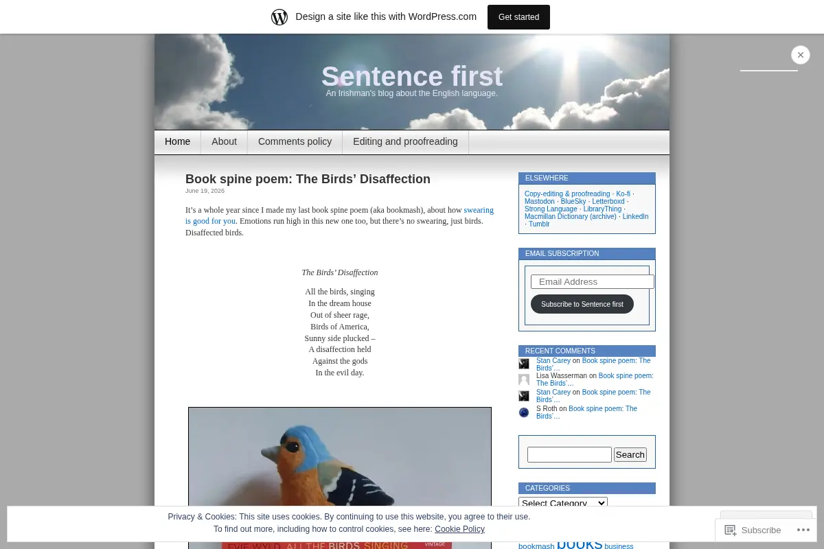 Sentence first