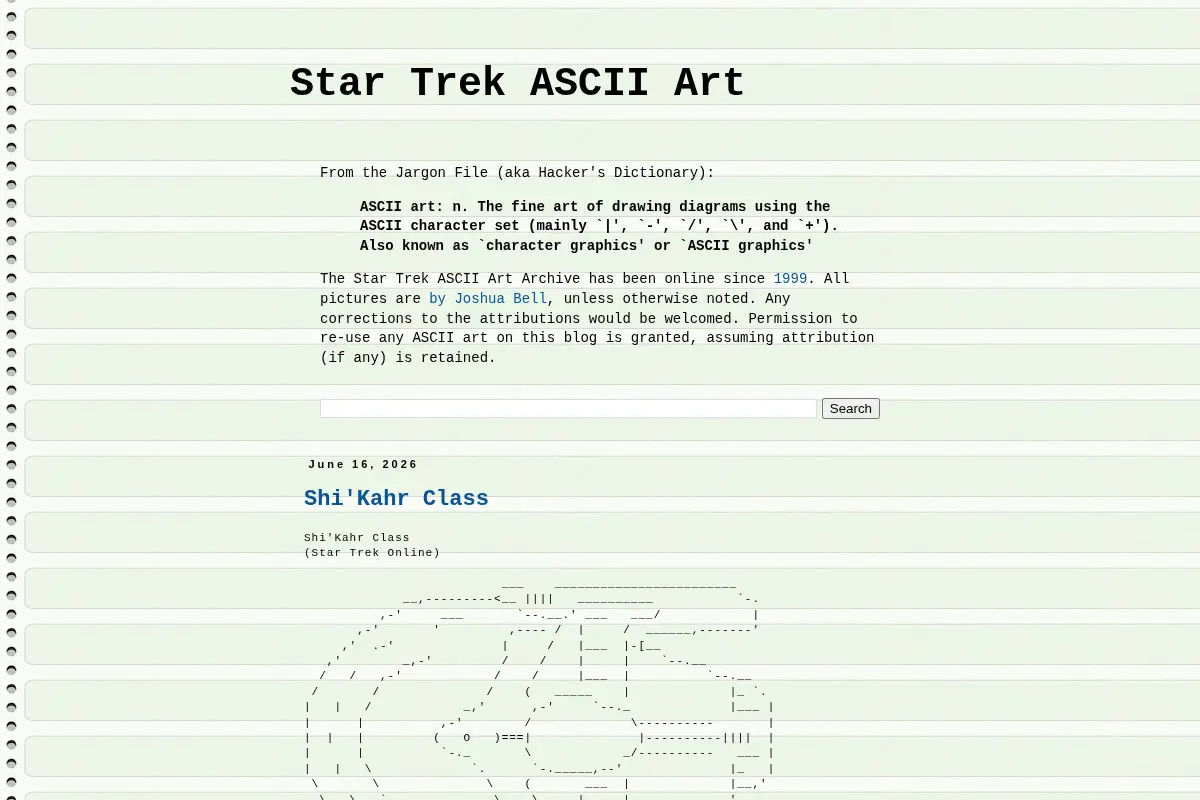 Star Trek ASCII Art