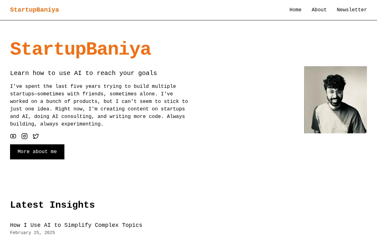 Aman Agarwal (Startup Baniya)