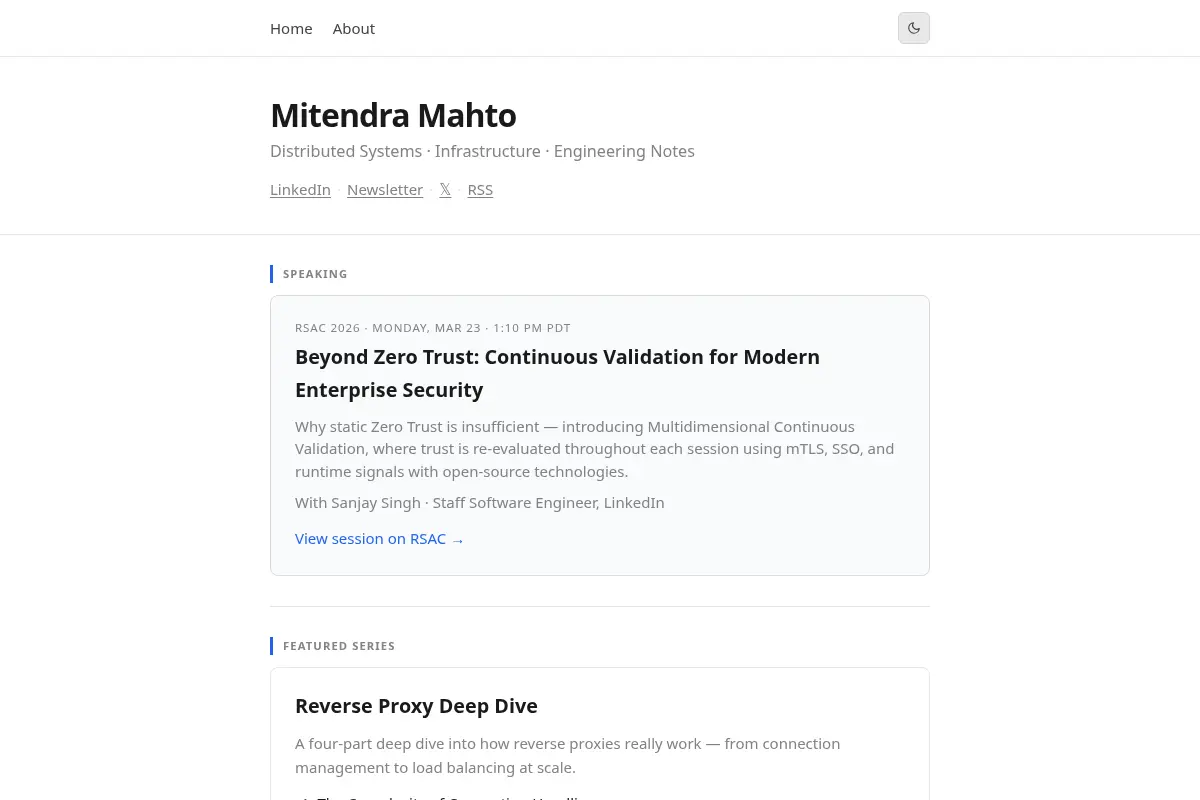 Mitendra Mahto | Thoughts on software development