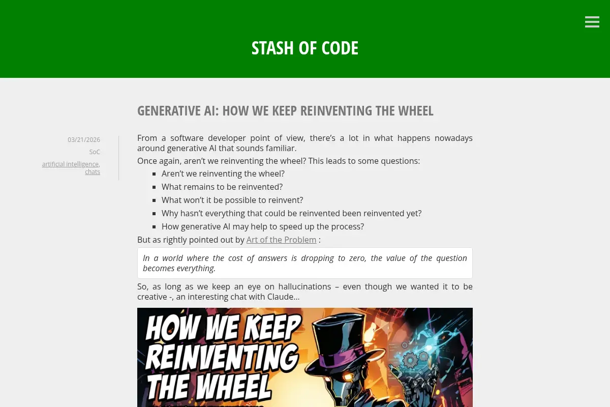 Stash of Code