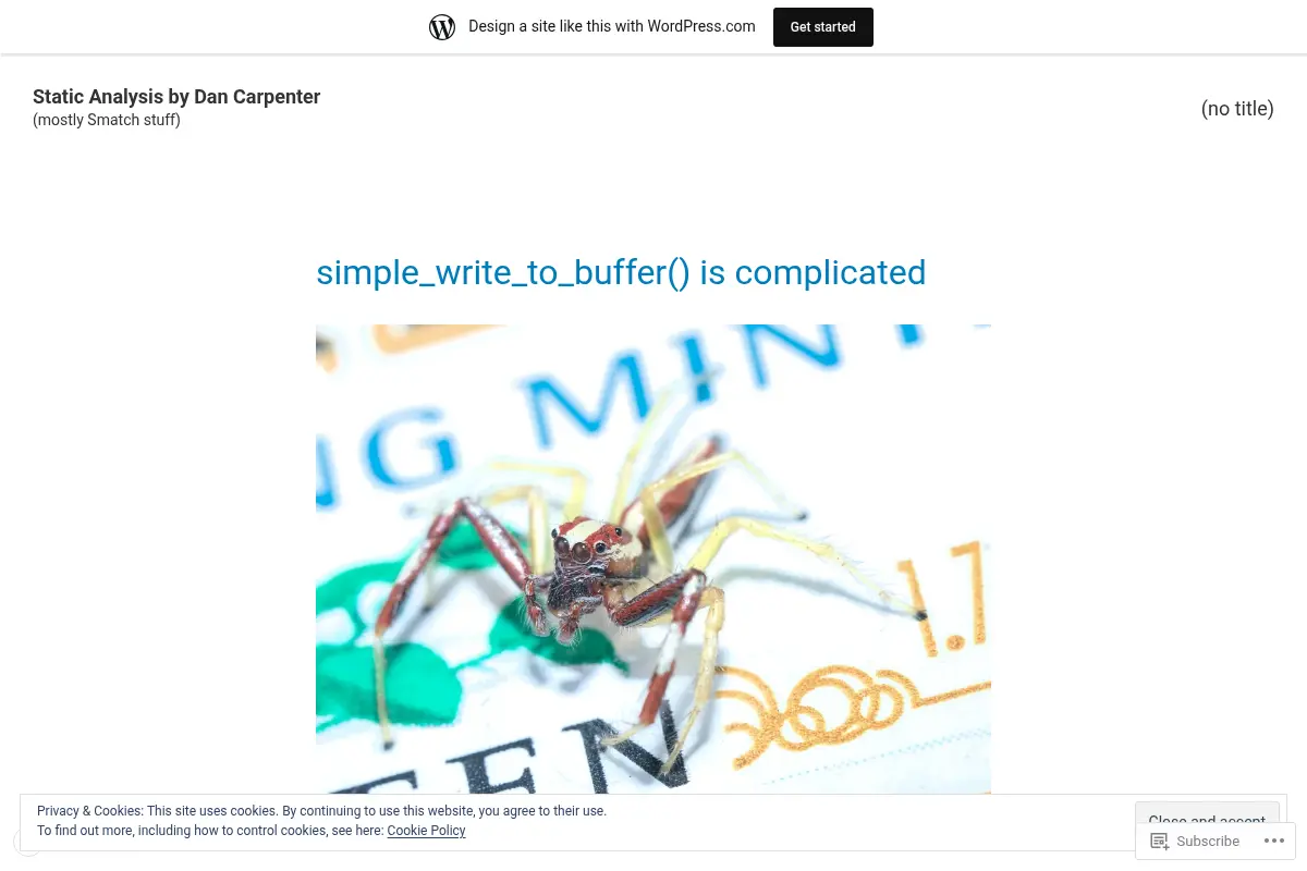 Static Analysis by Dan Carpenter