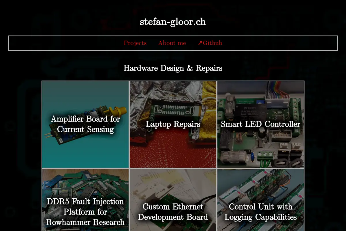 Stefan Gloor - Projects
