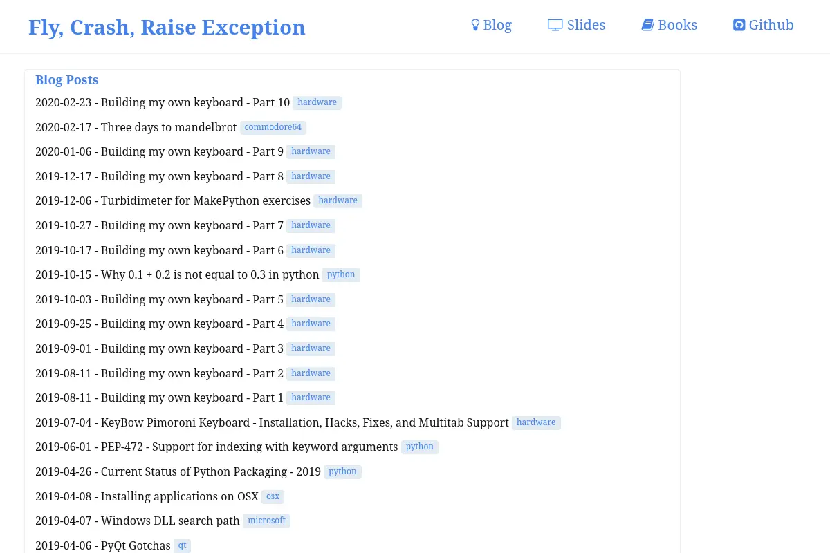 Fly, Crash, Raise Exception