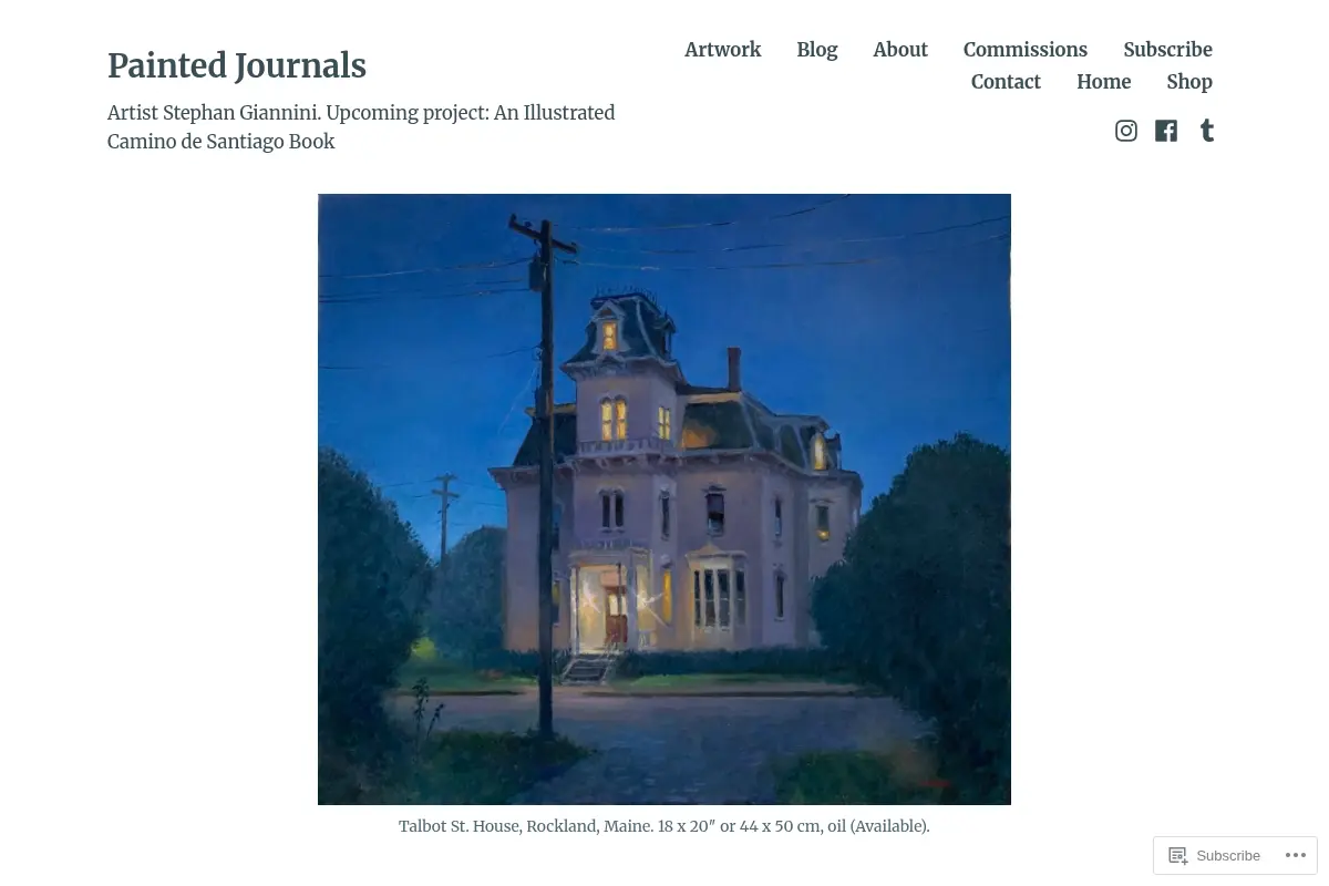 Painted Journals – Artist Stephan Giannini
