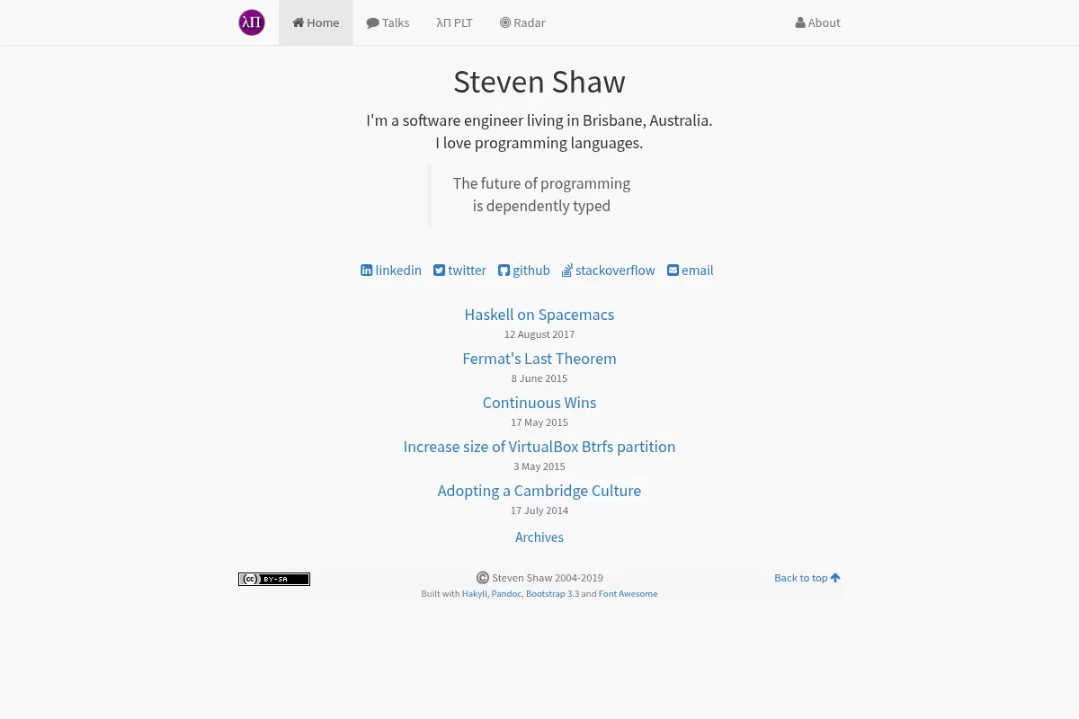 Steven Shaw - Home