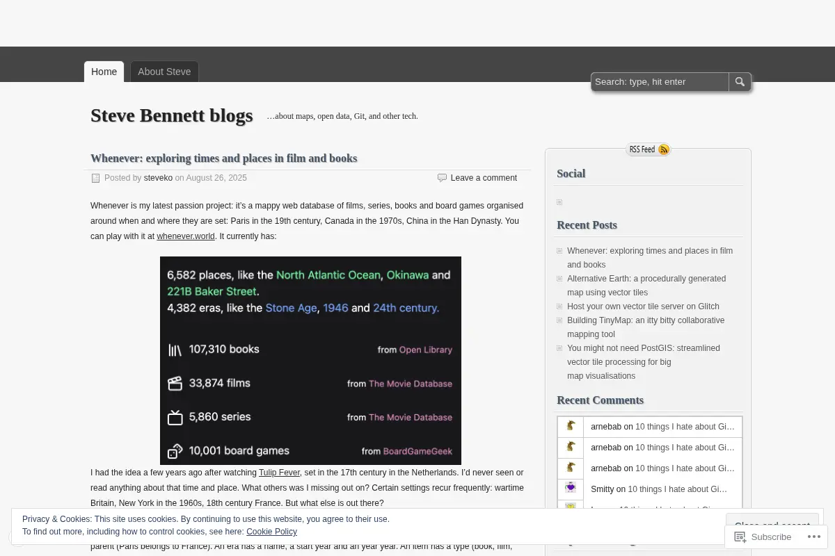 Steve Bennett blogs