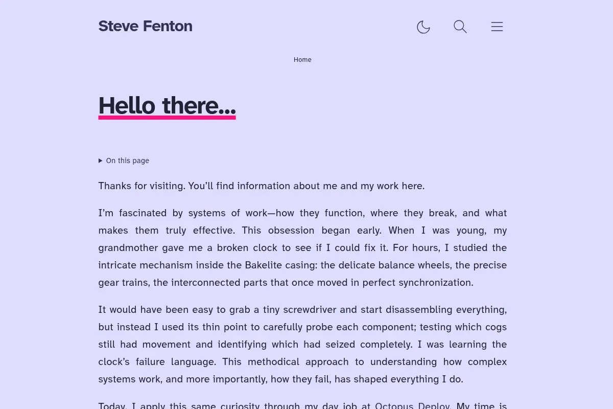 Hello There... | Steve Fenton