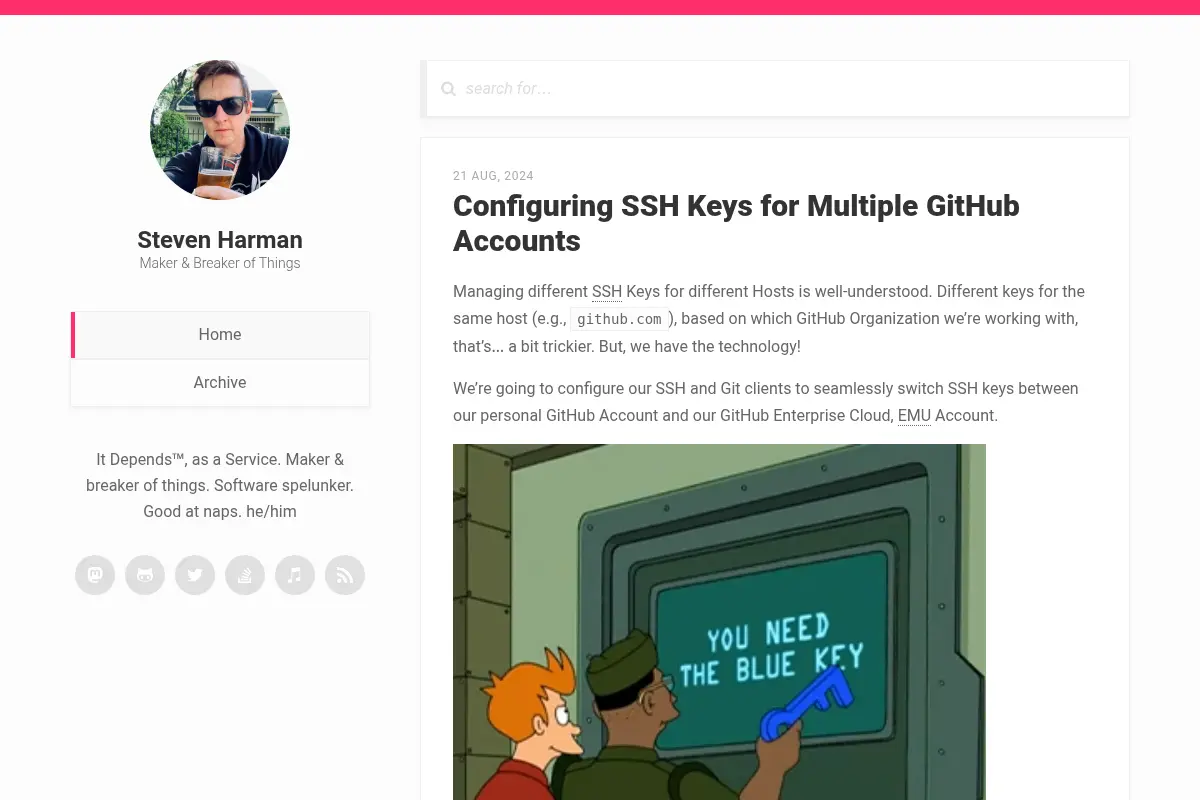 Steven Harman — Maker & Breaker of Things