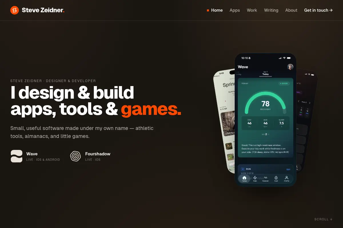 Steve Zeidner — app developer & designer