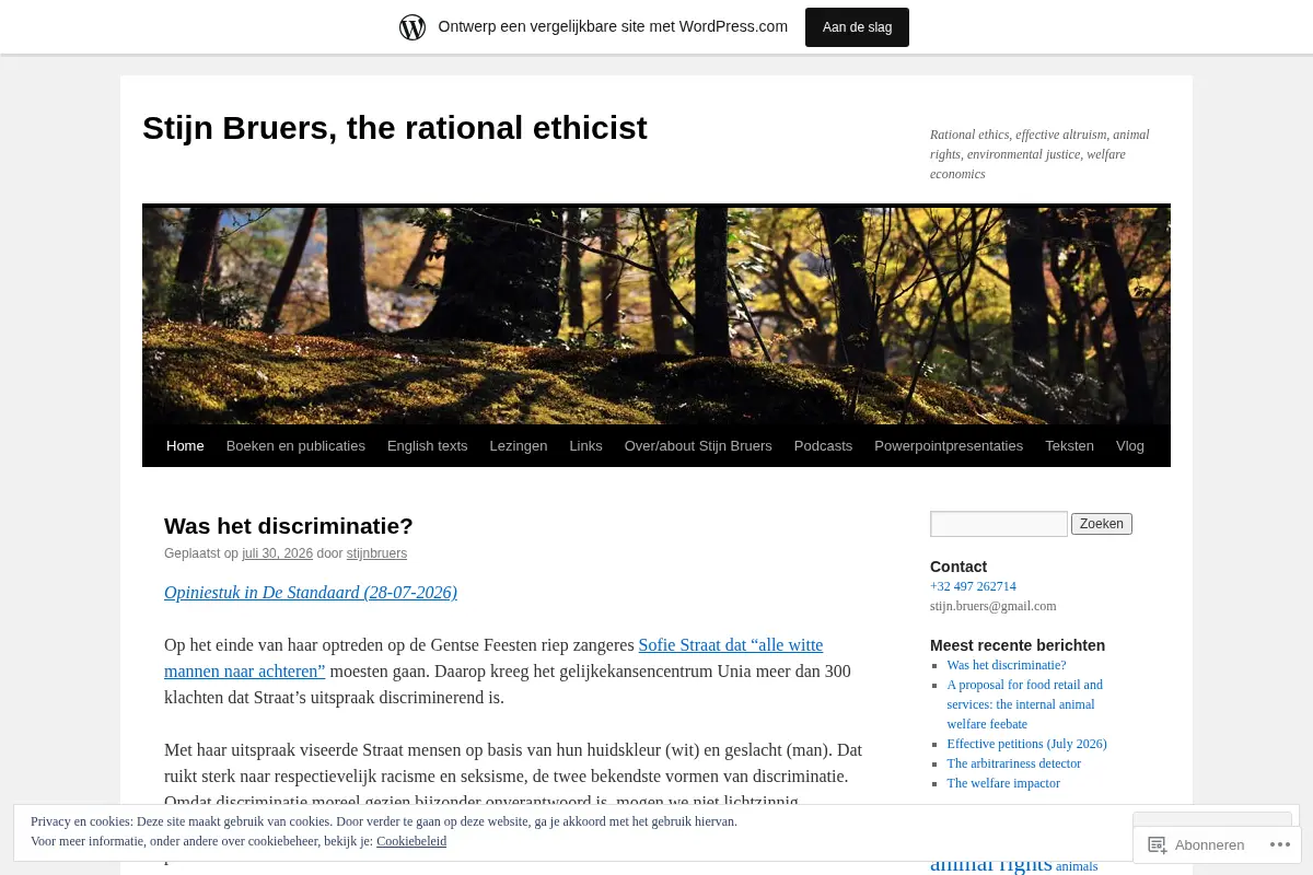 Stijn Bruers, the rational ethicist