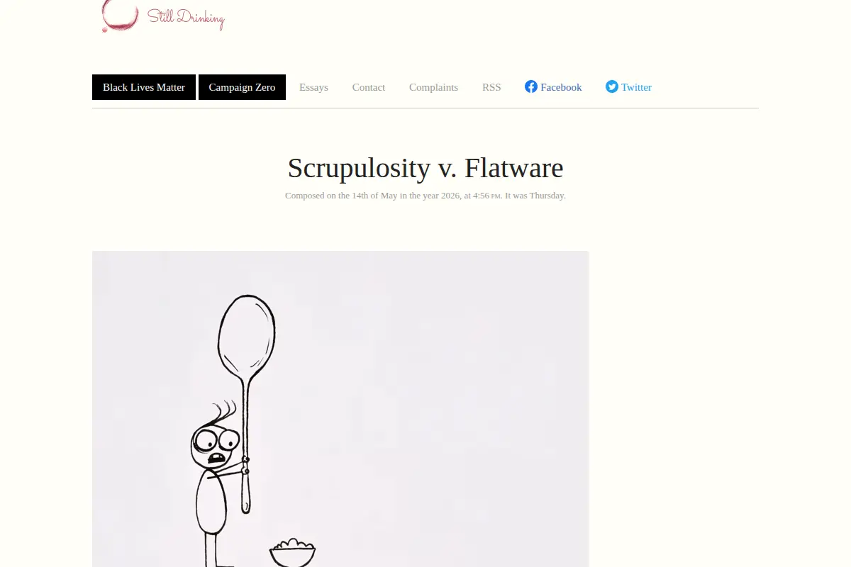 Scrupulosity v. Flatware