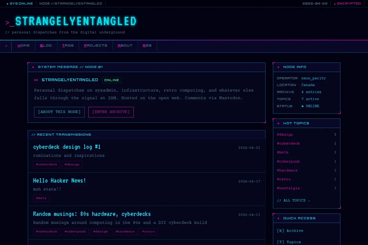 STRANGELYENTANGLED