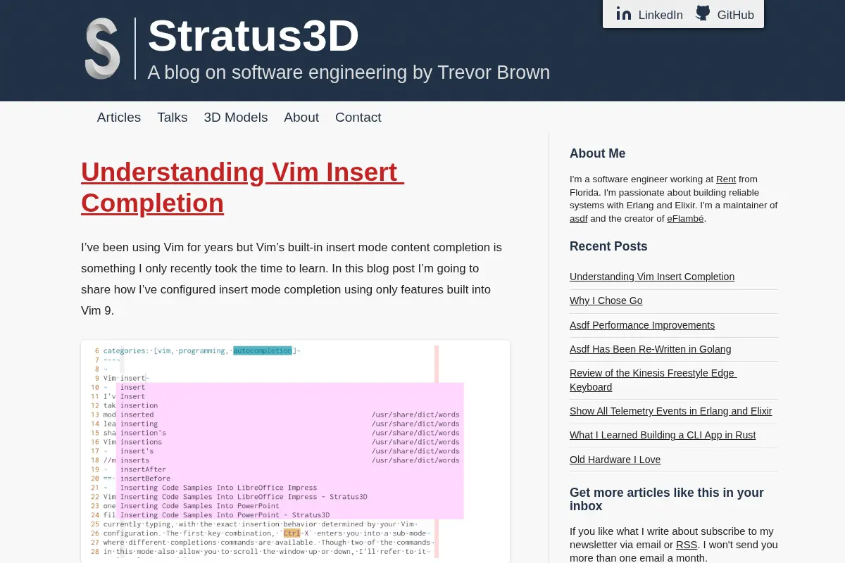 Stratus3D - Software Engineering Blog by Trevor Brown