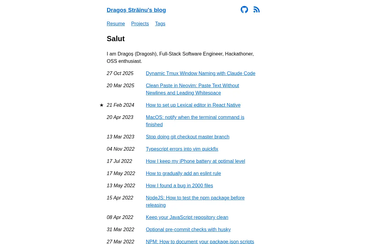Dragoș Străinu's blog